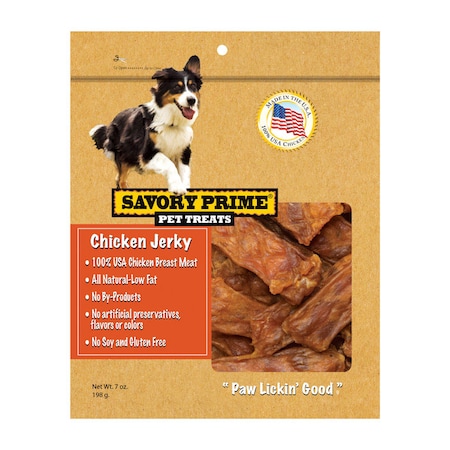Savory Prime Savory Prime Chicken Jerky Grain Free Treats For Dogs 7 oz 1 pk 371